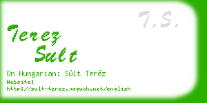 terez sult business card